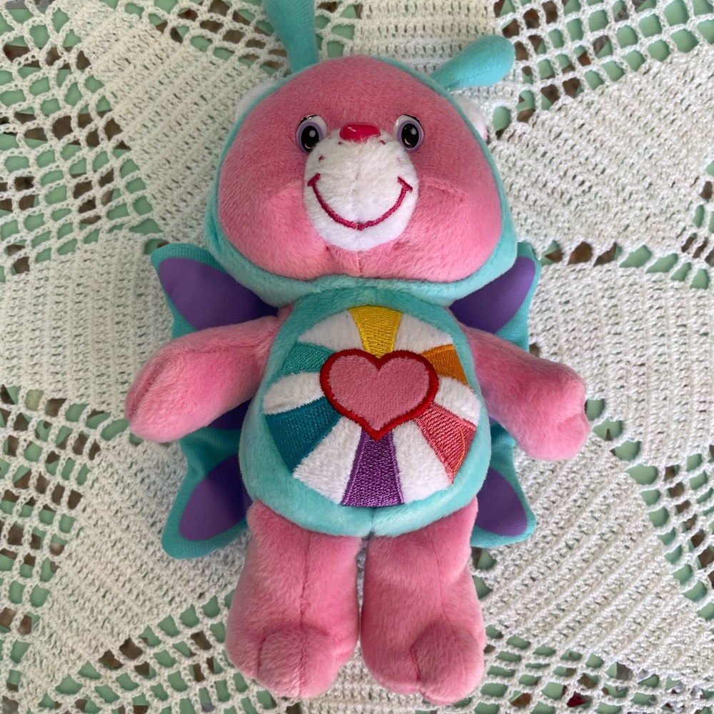 Care bear plush stuffed animal Hopeful Heart bear. 10” - Picture 2 of 8